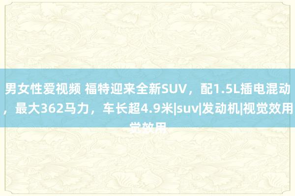 男女性爱视频 福特迎来全新SUV，配1.5L插电混动，最大362马力，车长超4.9米|suv|发动机|视觉效用