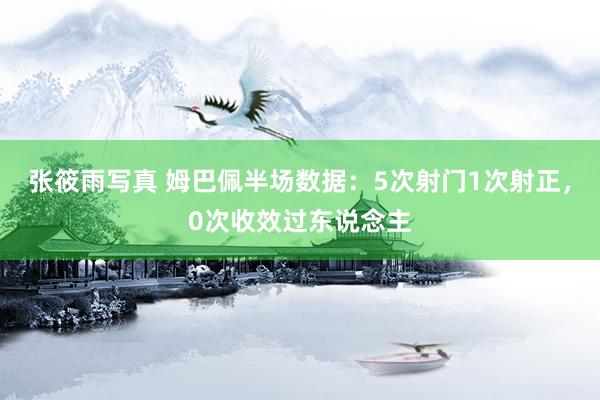 张筱雨写真 姆巴佩半场数据：5次射门1次射正，0次收效过东说念主